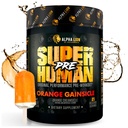 Alpha LION Superhuman Predworkout Powder, Beta Alanin, L-Taurin in Tri-Source Kofein za trajno energijo in fokus, dušikov oksid in citrulin za črpalko (21 Servinga, Orange Gainsicle)