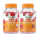Lifeable Biotin Kids + Probiotic 2 milijarda CFU otroci, Gummies Bundle - odličen okus, Vitamin dopolnilo, Gluten brezplačno, GSO brezplačno, Žvečljivi Gummy
