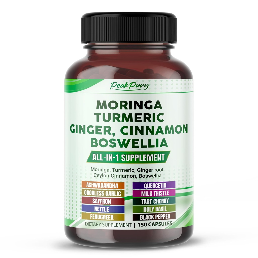 Moringa, Kurkuma, ingver, cimet, Boswellia - Made in ZDA
