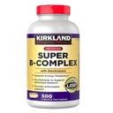 Kirkland podpis Super B- Complex (2-Pack) z elektroliti (2 x 500 tablet)