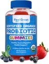 Feel Great USDA Probiotic Gumies za odrasle in otroke - 2,5 milijarda CFU (30 dan) 