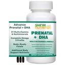 HRANILNA SHIFAA Halalni prenatalni vitamini z DHA in folno kislino 