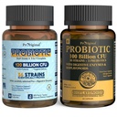 Probiotik 100 milijard CFU + 120 milijard CFU za Gut & Digestive Health, Vegan Acidophilus Probiotic dodatek