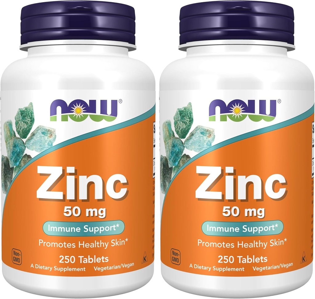 Zdaj dopolnila, cink (Zinc Gluconat) 50 mg, podpira encimske funkcije*, Imunska podpora*, 250 tablet (paket po 2)