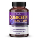SOTALIX Supplement Premium Quercetin 98% Visoka čistost z bromelainom, cinkom, vitaminom D3 2000 i.e., Bezgovina - Kardiovaskularna respiracija Imunska podpora za odrasle otroke - 180 dni
