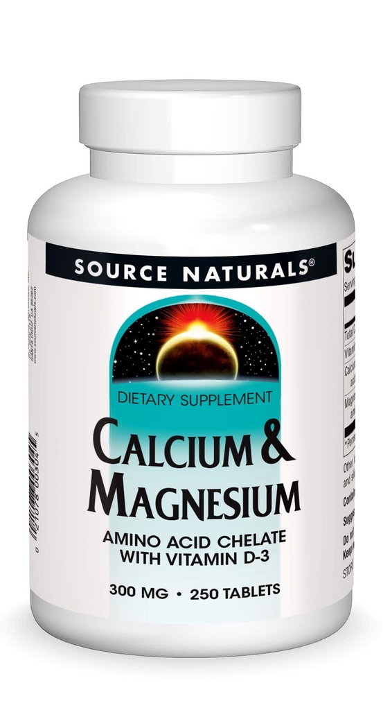 Vir Naravni kalcij in magnezij, Aminokislinski kompleks z vitaminom D-3, 300 MG - 250 tablet