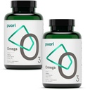 Puori Omega 3 ribje olje dodatek - Ultra Pure & Burpless Wild ujete ribje olje z 2000mg Omega 3 Maščobne kisline,1250mg EPA & 500mg DHA podpira zdravje srca, možganov in oči - IFOS Certified - 240 Softgels