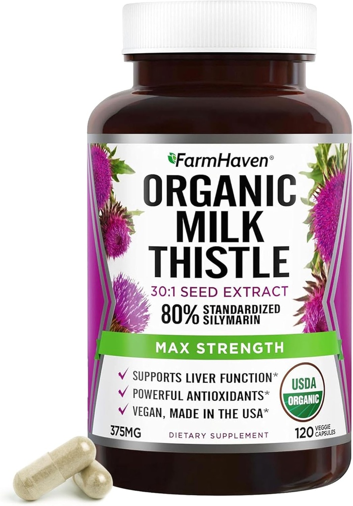FarmHaven Silymarin Milk Thistle Kapsule 