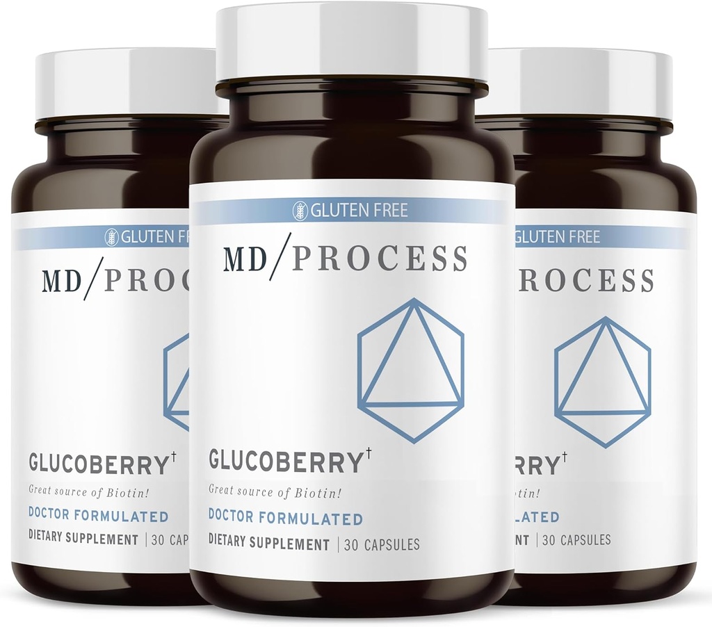 GlucoBerry Maqui Berry Extract s kromovim pikolinatom za podporo za zdravje krvi - z Biotin in Gymnema Sylvestre - zdravnik oblikovan - 30 kapsul, 3 pakiranje