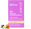 Miren dodatek - Medena limonina aroma, 30 Count - Raztapljanje Umirjanje Stripi z Ashwagandha KSM 66 Pomoč Podpora Stres Relief - Izdelano v ZDA, Sladkor in Gluten-free