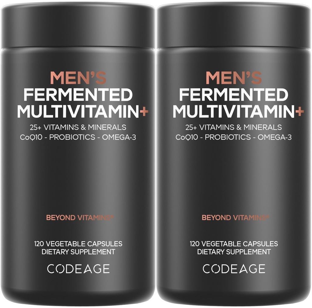 Koda Moški dnevni multivitaminski – 25+ Esencialni vitamini in minerali, E & K, 2 paketi
