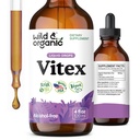 Wild & Organic Vitex Tinkture - Vitex Chasteberry dodatek za ženske - Liquid Chaste drevo Berry Extract za dober Mood - Vegan, Sugar & Alkohol-free Herb kapljice - 4 fl oz