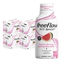 Prosti pretok Fit Energy Shots, Watermelon Rush, Naravni kofein Boost z L-teanin, Ginseng, Vitamini, Prebiotiki, Elektroliti (24 Count, 2oz Shots)