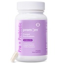 Premom Prenatal Pre & Probiotics za ženske: 18 Raznolikost organskih prebiotikov Sevi - Podpira Prebavne, 30 milijard CFU, Gut & Imune Health za mamo in otroka - dnevne kapsule