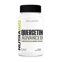 NutraBio Quercetin Napredno z dodanim vitaminom C in bromelainom - močan antioksidant - 90 kapsul