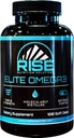 Elite Omega 3 Nutritional Supplement – Omega-3 Maščobne kisline Vključno z EPA in DHA – Heart and Immune Support – No Fishy Aftaste, 120 Softgels