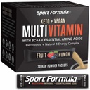 Tekoči multivitaminski napitek Mix Vitamin Powder BCAA Ne bo vznemiril vašega želodca vsak dan Keto MultiVitamin za moške in ženske Aminokisline v prahu sadje Punch Packet multivitaminski v prahu elektroliti