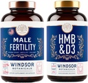 WINDSOR BOTANIKALS HMB z vitaminom D3 in Kalcij in moški plodnost podporo paket