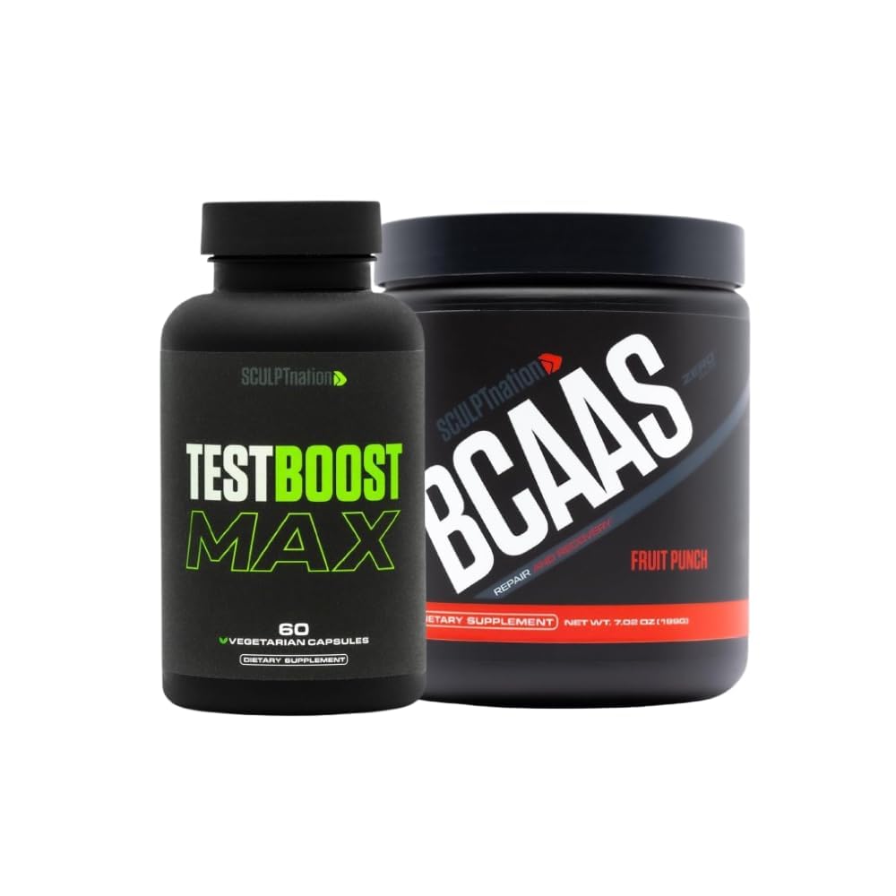 Sculpt Nation by V Shred Test Boost Max in BCAA Fruit Punch Powder paket