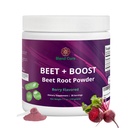 Pesa + Boost organska pesa koren v prahu - Berry aromatizirana pesa v prahu z Acai, Stevia, Vitamin C, Mikro sestavine sok v prahu, Pred vadbo za atletiko, Vegan, Non-GMO