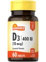 Sundance Vitamin D3 400 i.e. (10 μg) 