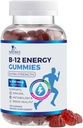 B-12 Vitamin Energy Gummies 4500mcg - Extra Strength B12 Gummy Žvečilni gumi za energetsko presnovo in imuno podporo - Prehranska dopolnila za ženske, moške, & otroke - Non-GMO, Vegan, Berry Flavor - 120 Count
