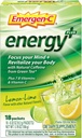 Emergen-C Energy+, z vitamini B, vitaminom C in naravnim kofeinom iz zelenega čaja (18 Count, Blueberry Acai Flavor) Prehranska dopolnila pijača Mix, 0.33 Ounce Powder Packets