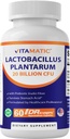 Vitamat Lactobacillus Plantarum - 20 milijard na DR kapsulo - 60 Count - Prebavna podpora - Izdelana s prebiotično Inulin Fiber
