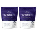 1MD Nutrition CardioFitMD - Vegan Beets Superfood Keto- Heart Health Powder - Dutric Oxide dodatek - Pesa Koren prašek za zdravo krvni tlak in kroženje - Visoka Fiber pijača - 30 dni (2-Pack)