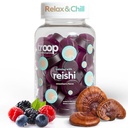 Četa Reishi Gobe Gumies - Umirjanje Gumies za odrasle in otroke - Fokus dodatek za stres, sprostitev, Imunska podpora - 4000mg Triple-ekstrated sadnega telesa - mešane jagode, 60 Count