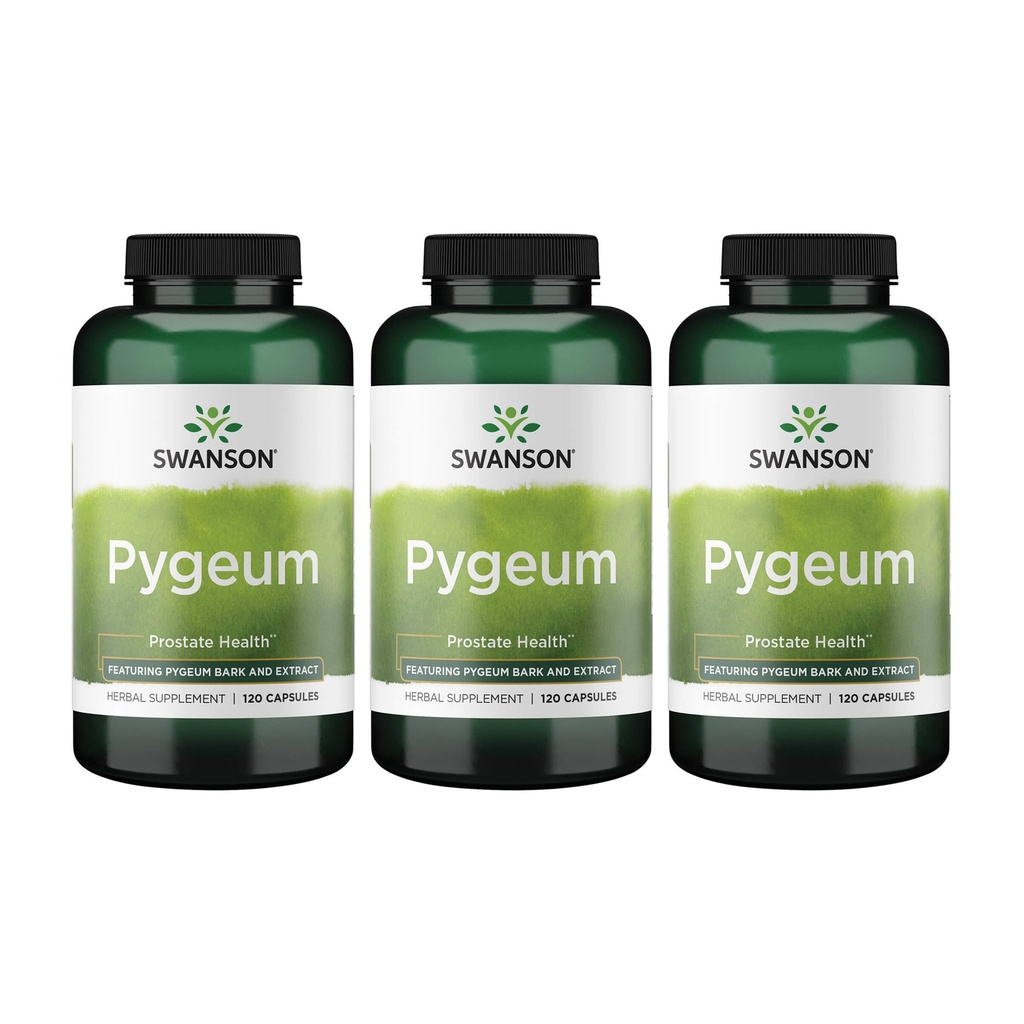 Swanson Pygeum - zeliščni dodatek - (120 kapsul po 400 mg) 3 pakiranja