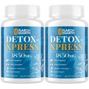 Canna Cleanse, Jetrna čistila Detox in popravila žvečljive tablete, Milk Thistle dodatek, hitro delujoče razstrupljanje telesa za ženske in moške, Toxin Flush za jetra, ledvice, Prebava in Presnova, 120 tablet