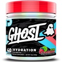 GHOST Hidracija, Kiwi Jagoda, 40 Serv, Elektrolitni prašek - pijača mešanica dodatek z magnezijem, kalijem, Kalcij, Vitamin C & Taurin za energijo in vzdržljivost - Vegan, brez soje, sladkor & Gluten