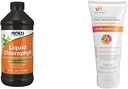 Zdaj dopolnila, tekoči klorofil, super koncentrirani, notranji deodorator*,boost energija & vH Essentials, Ph Uravnoteženo dnevno femininsko pranje, olje čajnega drevesa in prebiotik, 6, Fl Oz, (Pack iz 1)