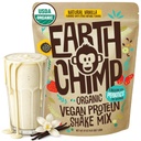 EarthChimp Organic Vegan Protein Powder - brez GSO, brez mleka, brez sirotke, na rastlinski osnovi Protein Powder za ženske in moške, Gluten Free - 52 Servings 64 Oz (Vanilja)