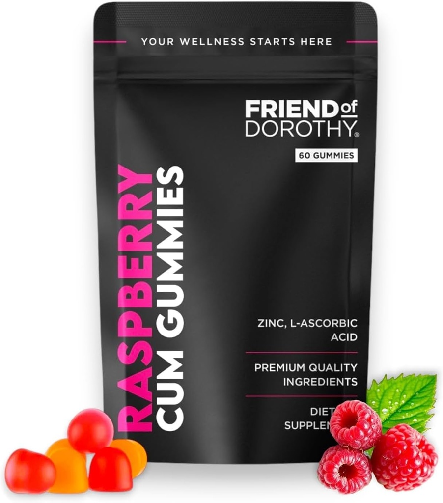 Raspberry C*M Gummies – Izboljša Sperm glasnost in obremenitev – Semen Volumen dodatek – 60 kapsul