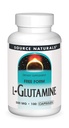 Vir Naturals L-glutamin - prosta oblika aminokisline, ki podpira metabolično energijo - 100 kapsul