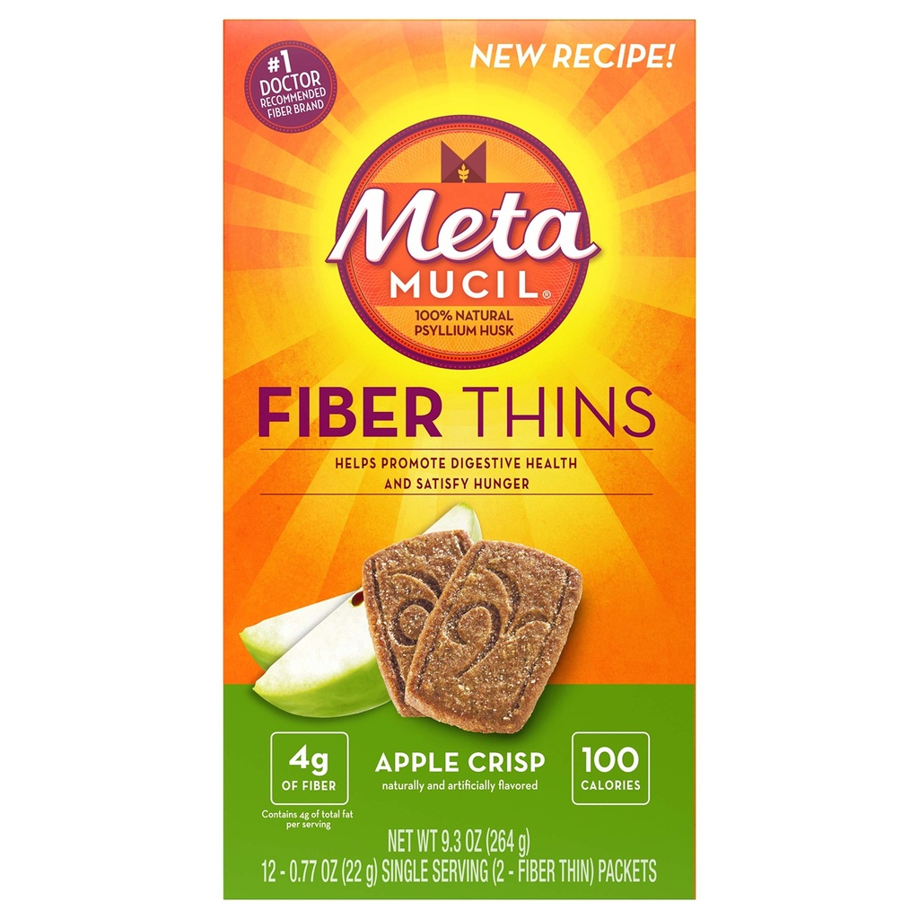Metamucil Meta Večzrnati vlakni Meta Apple Crisp 24 štetje (paket 3) (OLD)