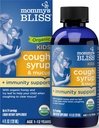 Mamina Bliss Organic Kids Kašelj Sirup in sluz Relief + Immuniteta Podpora, Agave & Med, Ivy Leaf, Elderberry, Cink, Vitamin C, 4 Fl Oz