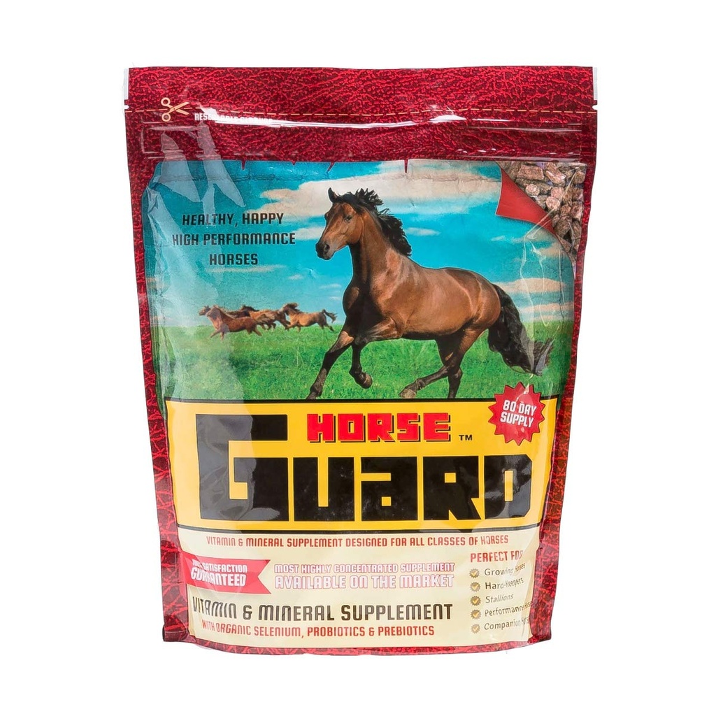 Horse Guard 10 lb, Equine Vitamin Mineral dodatek z organskim selenom in vitaminom E