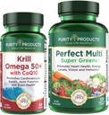 Izdelki za čistočo - Krill Omega 50+ s CoQ10 + Perfect Multi Greens
