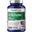 NusaPure artičoke 20:1 ekstrakt, 600 mg ekvivalentno 12.000 mg 200 Veggie caps (Nen-GMO, Gluten Free)
