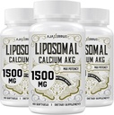 Liposomski kalcij AKG Dodatek 1500 MG (Alfa-Ketoglutarna kislina), visoka absorpcija, bolj učinkovita kot AAKG, Ca AKG za dolgo življenjsko dobo, obrambo starosti, celično energijo, metabolično funkcijo, 180 Softgels