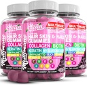 Multimane Colagen Gumies z Biotin Keratin Hialuronska kislina Bamboo Vitamin A C Vitamin D Vitamin E Folate Saw Palmetto Silica B3 Vitamini Koža in nohti Gumies s čisto Nutro
