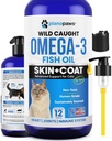 Omega 3 Ribje olje za mačke - bolje kot Salmonovo olje - Kitten & Cat Vitamini in dodatki - Mačji prhljaj zdravljenje - Tekoča ribje olje za hišne živali - Shedding podpora - Mačje zdravstvene oskrbe za vse starosti