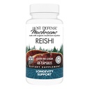 Host Defense Reishi Kapsule - Heart & Immune Health Supplement - Gobe dopolnilo za podporo energije in vitalnosti - Reishi dodatek za pomoč splošno dobro počutje - 60 Kapsule (30 Serving)