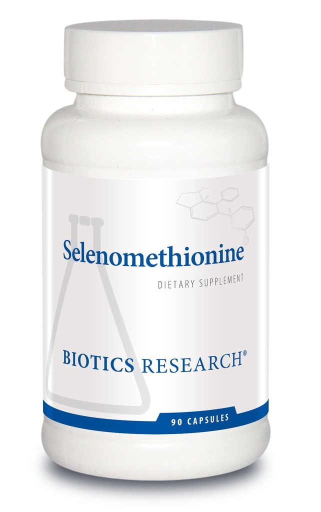 Raziskave na področju biotike Selenometionin – visoka potenca Selenium, funkcija ščitnice Gland, proizvodnja DNK, kognitivno zdravje, močan antioksidant. 90 kapsul