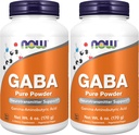 Zdaj dopolnila, GABA (Gama-Aminomaslena kislina) prašek, Nevrotransmiter podpora*, 6-Ounce (paket z 2)
