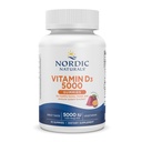 Nordic Naturals Vitamin D3 5000 Gummies, Passion Sadje - 30 Gummies - Podpora za zdrave kosti, Mood, & Imunski sistem - Vegetarian - Non-GMO - 30 Serving