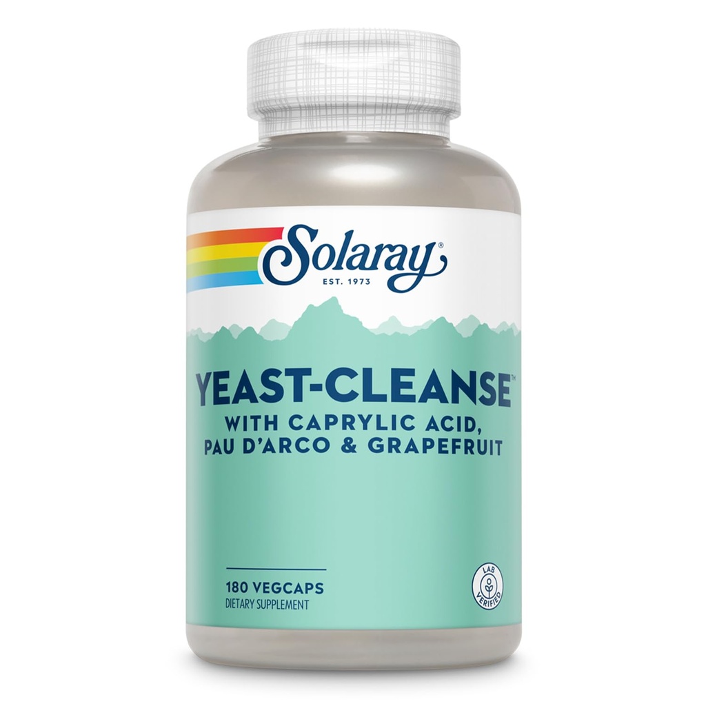 Solaray Yeast-cleats - 180 vegetarijanskih kapsul